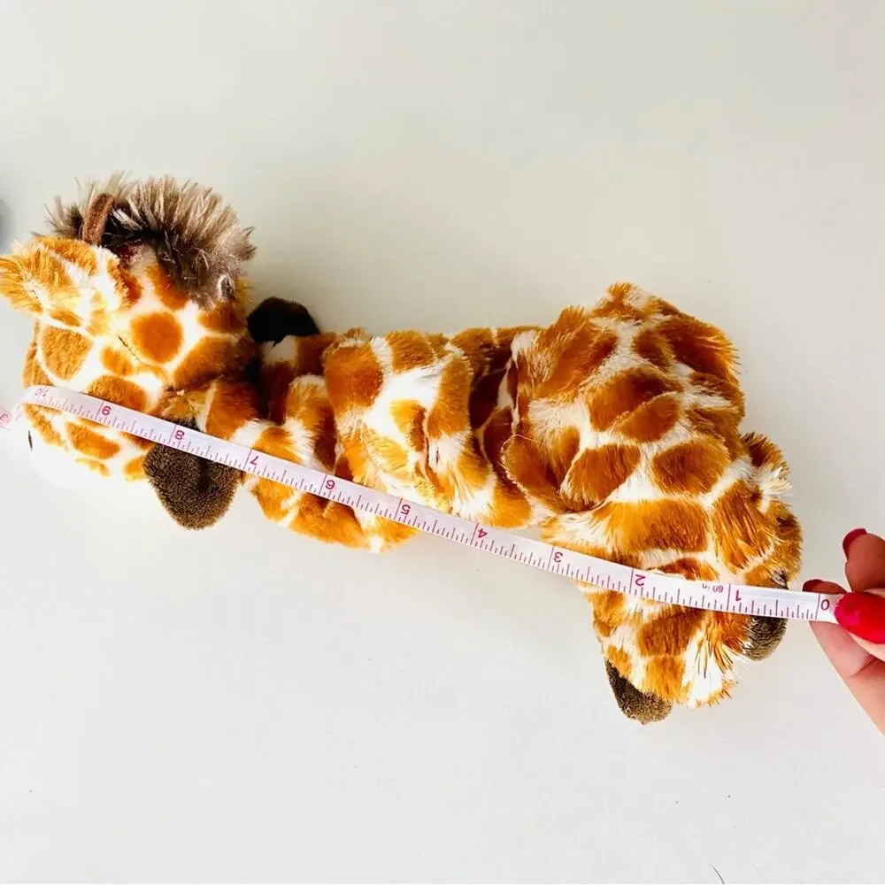 NEW Orange Beige White Giraffe Dog Pet Chew Toy Slinky Stuffed Animal